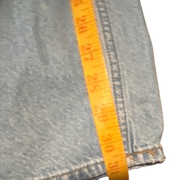 Abercrombie & Fitch Wide Leg High Rise Jeans Light Wash Size 32 - Picture 5 of 7